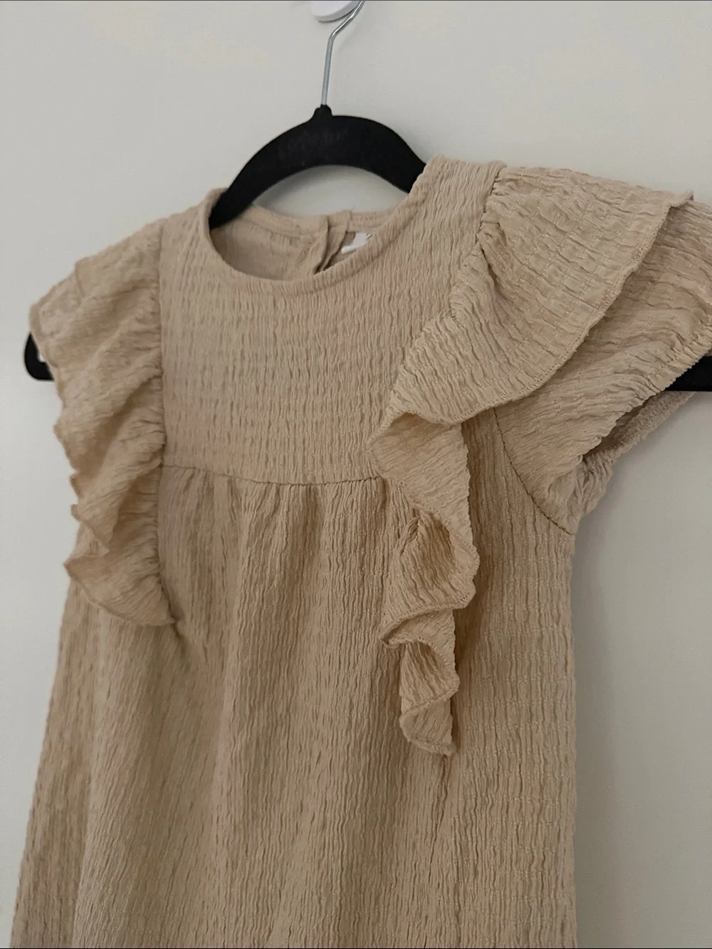 Zara Beige Textured Dress, 3-4
